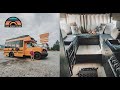 Families DIY Mini School Bus Conversion W/ Shower & Toilet - Van Life Alternative