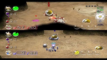 Pikmin 2 custom enemy battle part 1: The King of destruction!!!