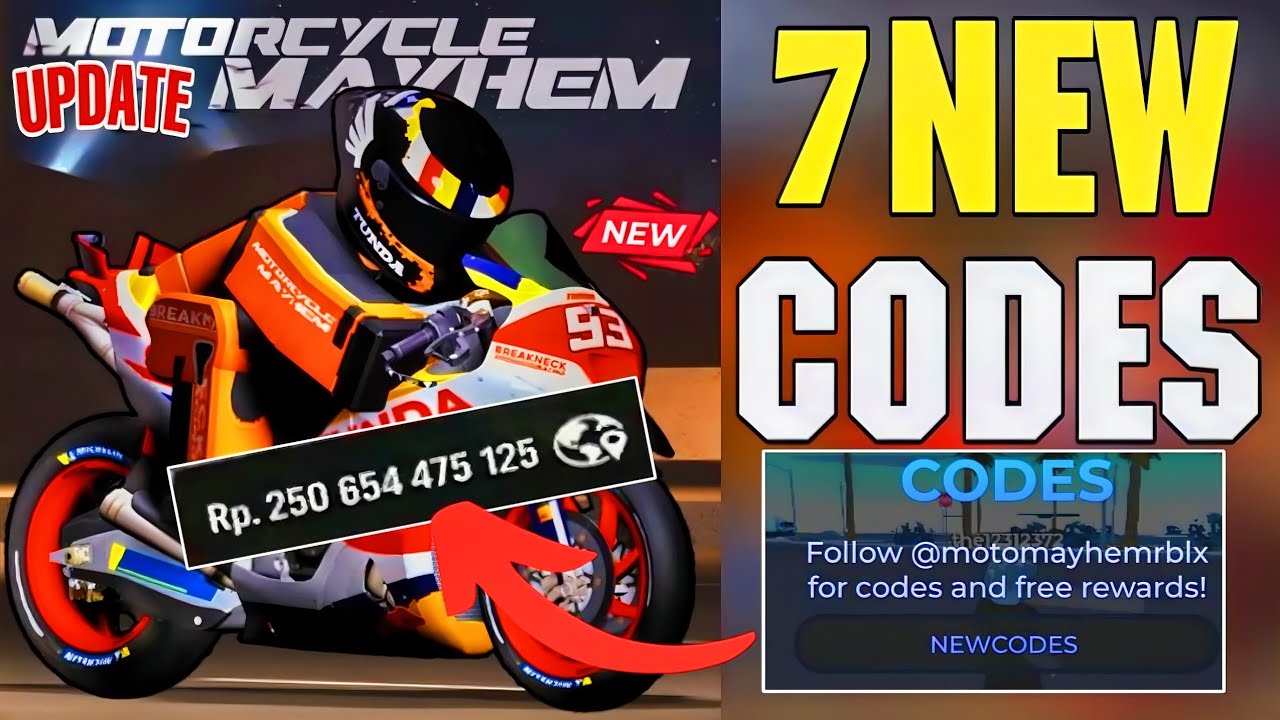 ⚠️UPDATE!💥CODES⚠️ MOTORCYCLE MAYHEM ROBLOX CODES JANUARY 2026- CODES FOR MOTORCYCLE MAYHEM