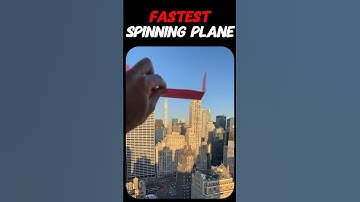 😳 How to make Fastest Spinning Paper Plane? EASY Origami Tutorial