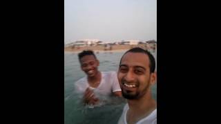 Swimming at JOB close to BURJ AL ARAB