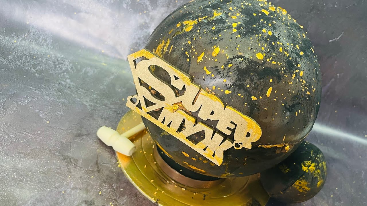 Первый раз делаю Торт Шар 💣без краскопульта !! - YouTube