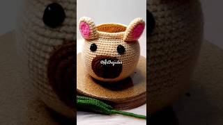 Maceta osito tejido a crochet fácil y rápido??? tejido crochetpatterns amigurumi crochettutorial