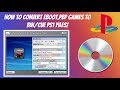 How To Convert PS1 EBOOT.PBP Games To BIN/CUE PS1 Files! - Works With RetroArch/PS3/Vita/PSP #PS1