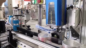 round bottle labeling machine-#can seamer   # can sealing machine