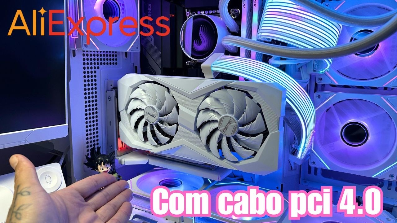 SUPORTE VERTICAL GPU PCI 4.0 do AliExpress | Vale a Pena?