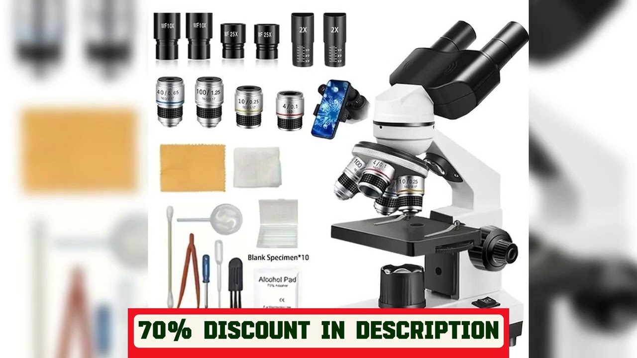 A must-have product! Adults Binocular Microscope 40X?5000X HD Inspection Laboratory Optical Micros