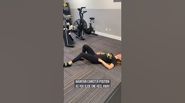 Supine TA set with heel slide | Conquer Movement Physical Therapy | Wilmington, NC