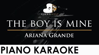 Ariana Grande - the boy is mine - Piano Karaoke Instrumental Cover with Lyrics