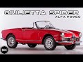 ALFA ROMEO GUILIETTA SPIDER 1959 - Modest test drive - Engine sound | SCC TV