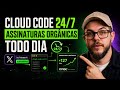 Cloud Code rodando 24/7 no Twitter/X me trazendo assinatura orgânica todo dia