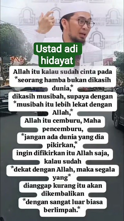 KALO ALLAAH CINTA SAMA HAMBANYA BUKAN DI KASIJ DUNIA #shortvideo