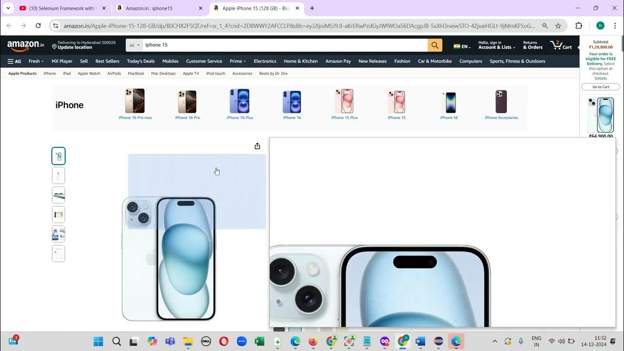 Amazon site automate using Selenium Automation tool - YouTube