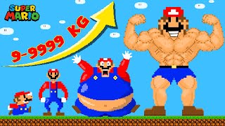 What If Super Mario But. Mario UPGRADES Himself From SKINNY To FAT | Game Animation