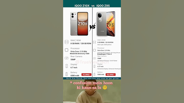 iqoo z10x vs iqoo z9s which is best 🧐 #techshorts