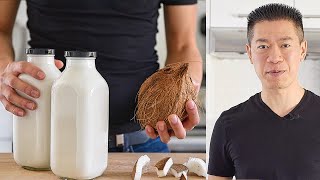 CRACKING UP Fresh Coconut Milk with a side of good puns