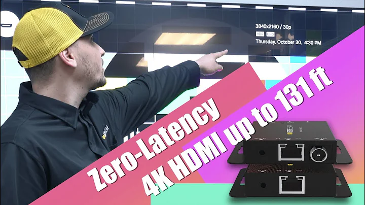 How to Extend 4K HDMI Over CAT6 Up to 131ft | BG-EXT-H70P