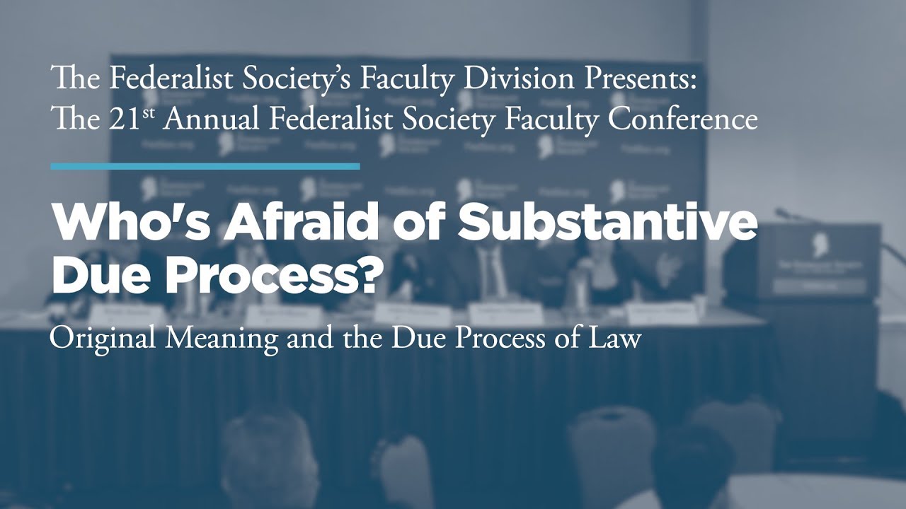 Who s Afraid Of Substantive Due Process 21st Annual Faculty who-s-afraid-of-substantive-due-process-21st-annual-faculty