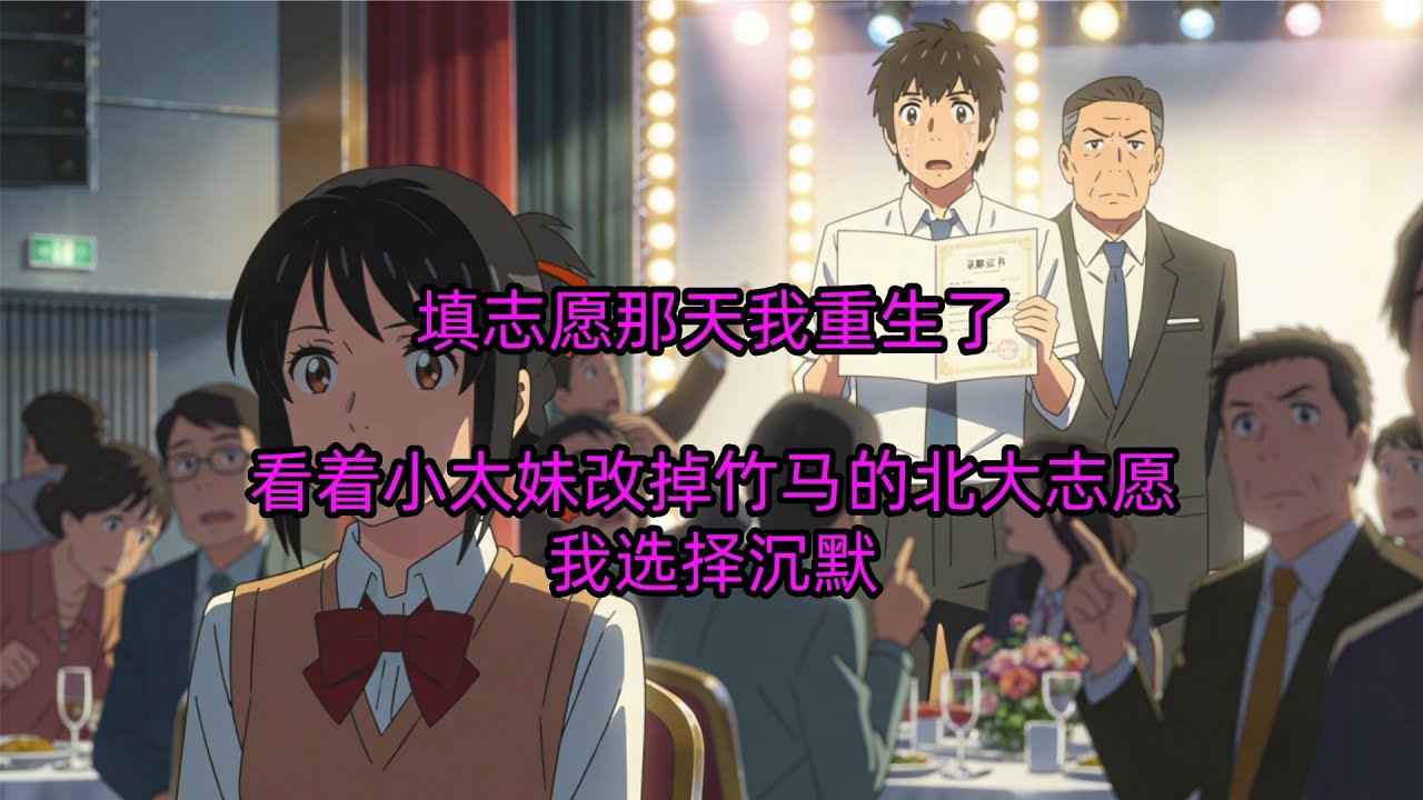 填志愿那天我重生了：看着小太妹改掉竹马的北大志愿，我选择沉默