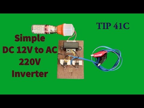 Simple DC 12V to AC 220v inverter using TIP_41C - YouTube