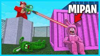 MIPAN & ZUZUZU Menyamar Jadi Tembok Untuk Sembunyi! ROBLOX