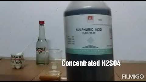 Dehydrating property of Conc.H2SO4 (Drying agent)