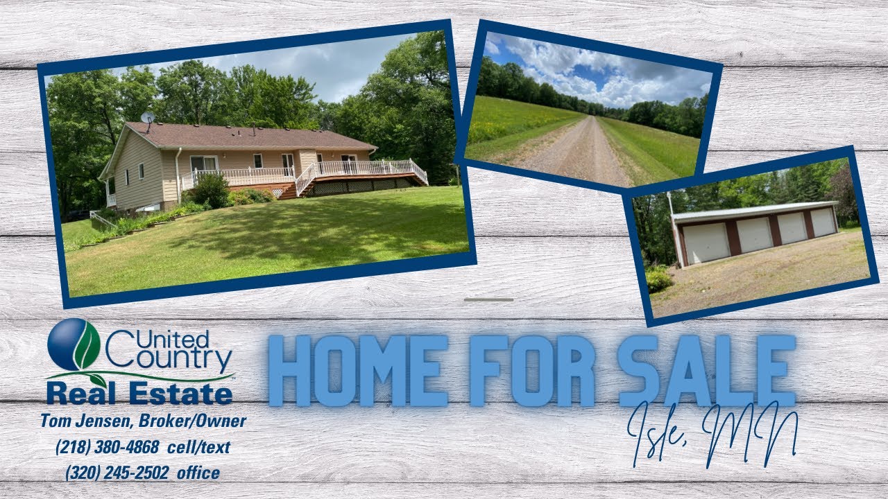 Home for Sale with Acreage in Isle, Minnesota YouTube