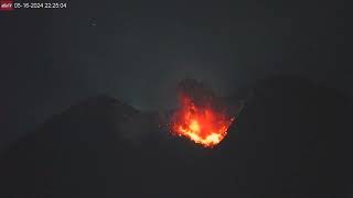 May 16, 2024: Lava Visible During Eruption at Semeru Volcano, Indonesia