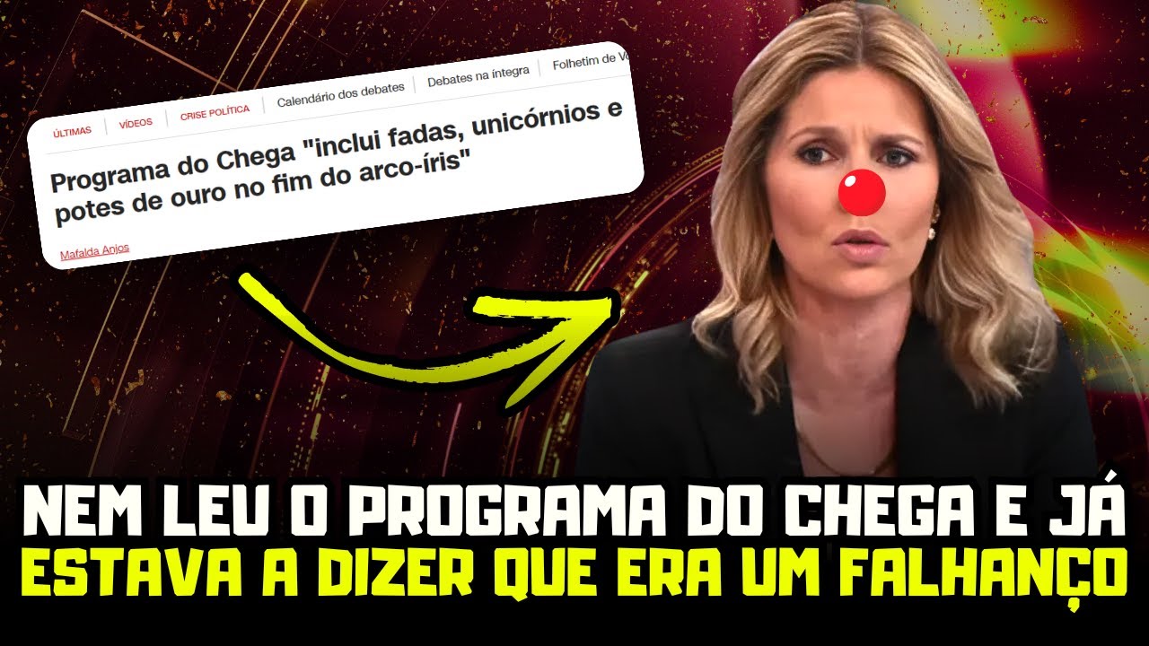 EM POUCAS HORAS JA ESTAVA A MALHAR NO PROGRAMA DO CHEGA - YouTube