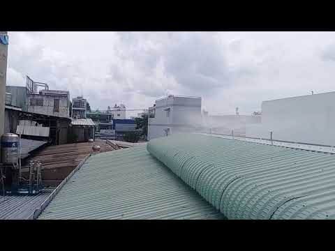 Video HỆ THỐNG PHUN SƯƠNG GIẢI NHIỆT MÁI TÔN. - youtube
