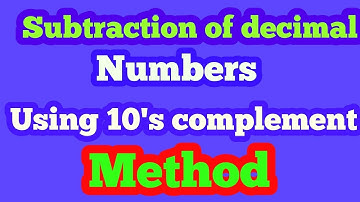Subtraction by 10