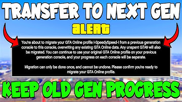 How To TRANSFER CHARACTER From OLD GEN To NEXT GEN GTA ONLINE! (GTA 5 Character Migration)