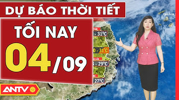 Dự báo thời tiết tối ngày 4/9: Nhiều nơi trên cả nước có mưa rào và dông | ANTV