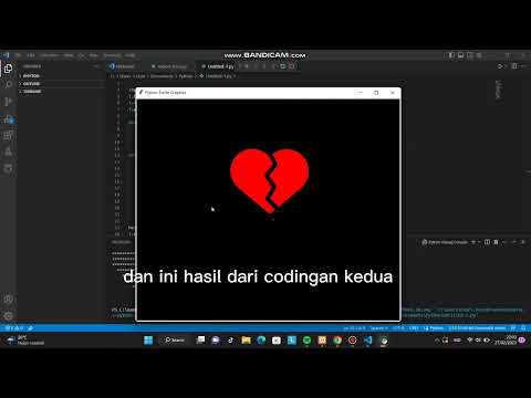 Tutorial membuat coding love menggunakan Python