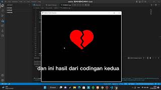 Tutorial membuat coding love menggunakan Python
