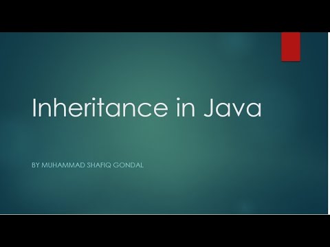 Inheritance in Java Lecture 2 | Urdu