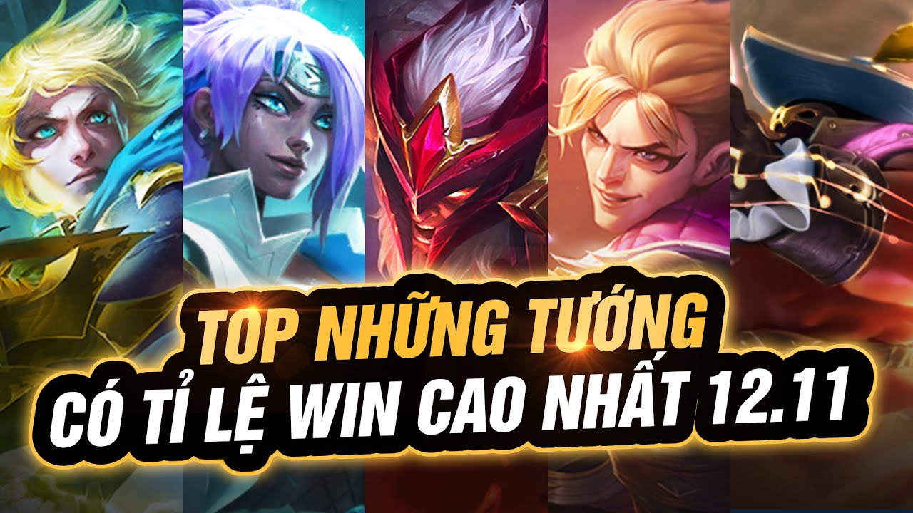 TOP NHỮNG TƯỚNG CÓ TỈ LỆ WIN CAO NHẤT PHIÊN BẢN 12.11 | TẠM BIỆT META 1 TIỀN ĐTCL MÙA 7