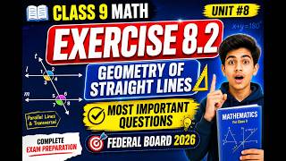 Class 9 Mathematics Ex 8.2 Most Important Questions | Unit 8 Geometry of Straight Lines | FBISE 2026