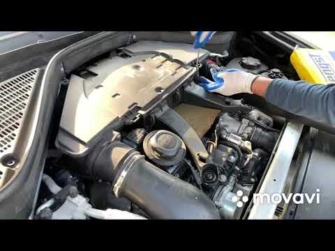 Замена воздушного фильтра BMW X5 E 70 3.0 sd diesel M 57