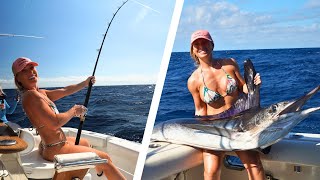 Cabo Fishing Adventure: Striped Marlin Caught! 🎣