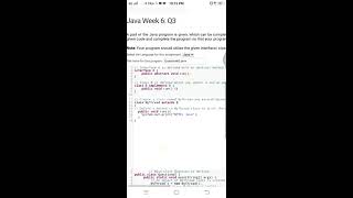 week-6 programming in Java NPTEL quiz & programming answers