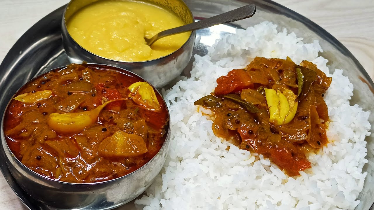 ನಾಲಿಗೆಗೆ ರುಚಿ ಕೊಡುವ ಈರುಳ್ಳಿ ಹುಳಿ ಗೊಜ್ಜ | HULI GOJJU FOR RICE | ONION ...