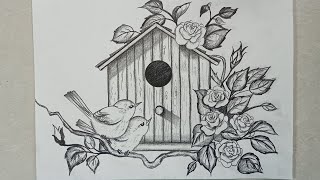 Tantangan Harian #114/Rumah Burung di Taman Bunga