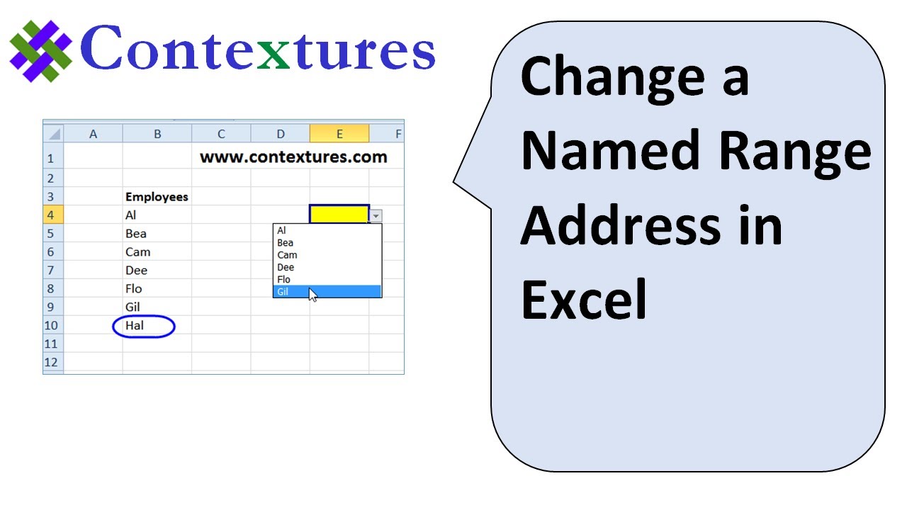 How To Create And Use Excel Named Ranges