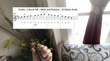 Violin - D Major Shift 3rd Position on E String - Check Off - ROSOP