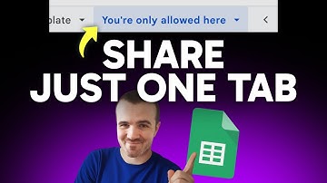 How to Share Just One Tab in Google Sheets (Step by Step) 2025