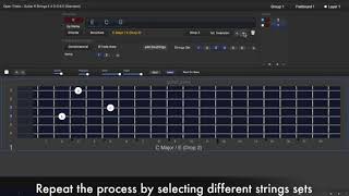 Open Triads on different Strings Sets