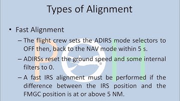 A320 - Navigation - ADIRS