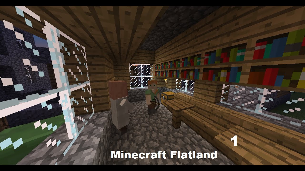 Minecraft: Flatland Survival Ep. 1 -Spawned in a village- - YouTube