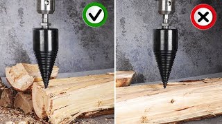 How to Use Wood Splitting Drill Bit 2021